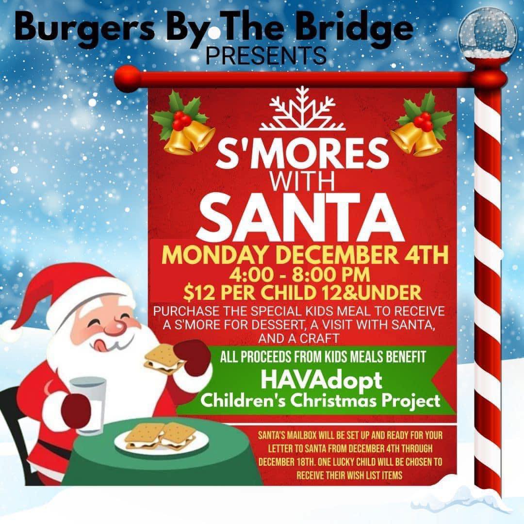 Burgers By The Bridge Presents Smores With Santa
