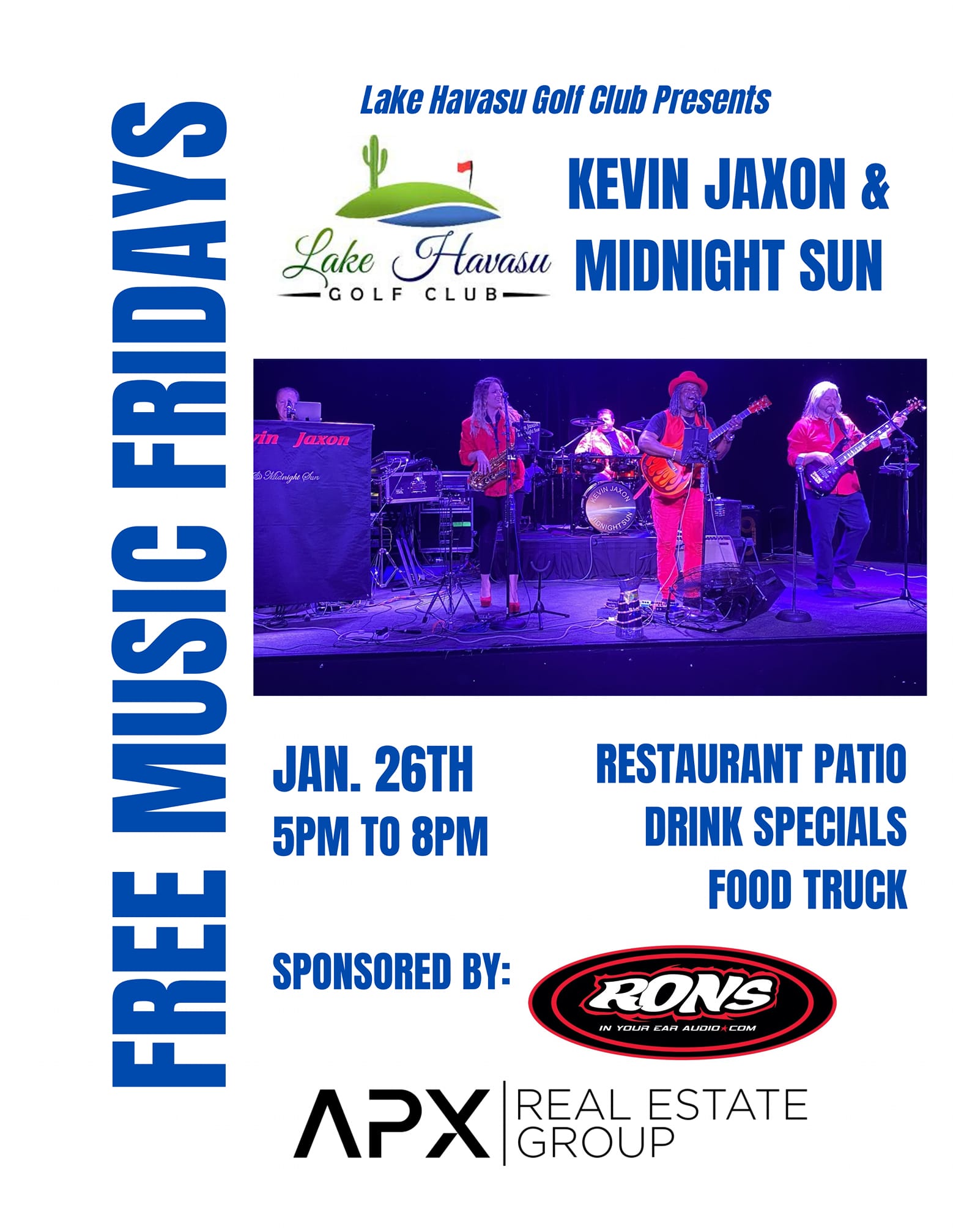 Kevin Jaxson And The Midnight Sun Live @ Lake Havasu Golf Club
