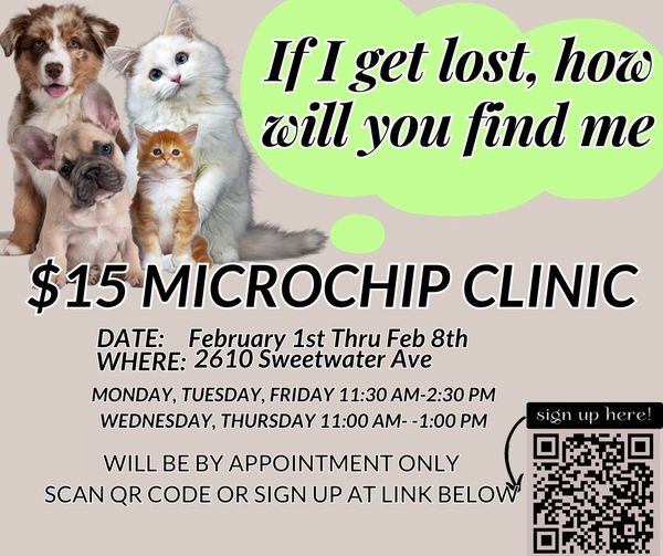 Western Arizona Humane Society Microchip clinic