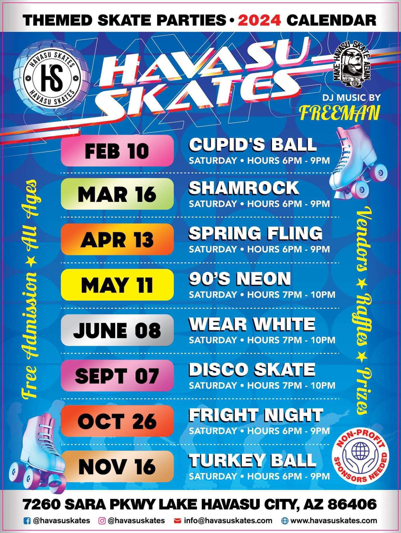 Havasu Skates Shamrock Themed Night
