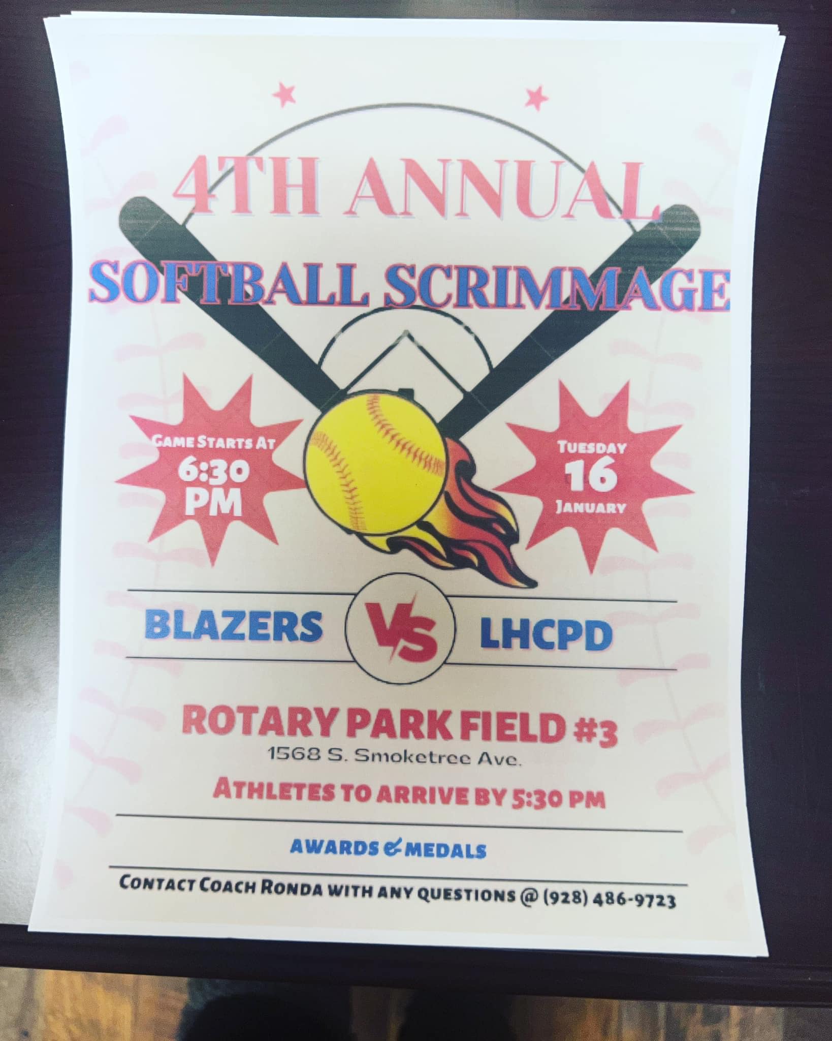 Special Olympics Softball Game with LHCPD
