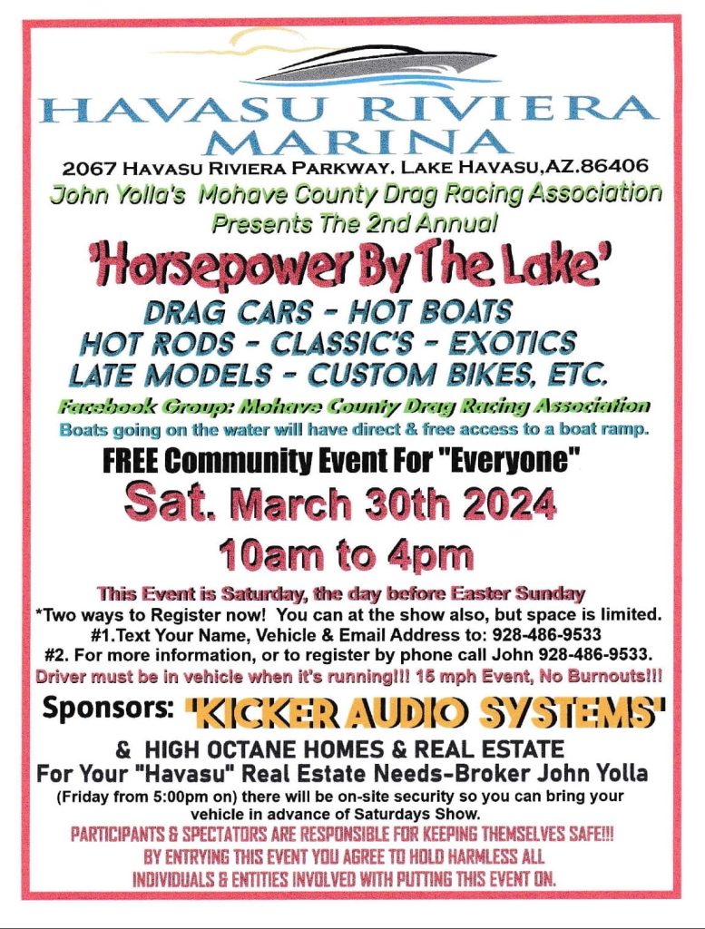 Havasu Riviera “Horse Power By The Lake” Racing  Event