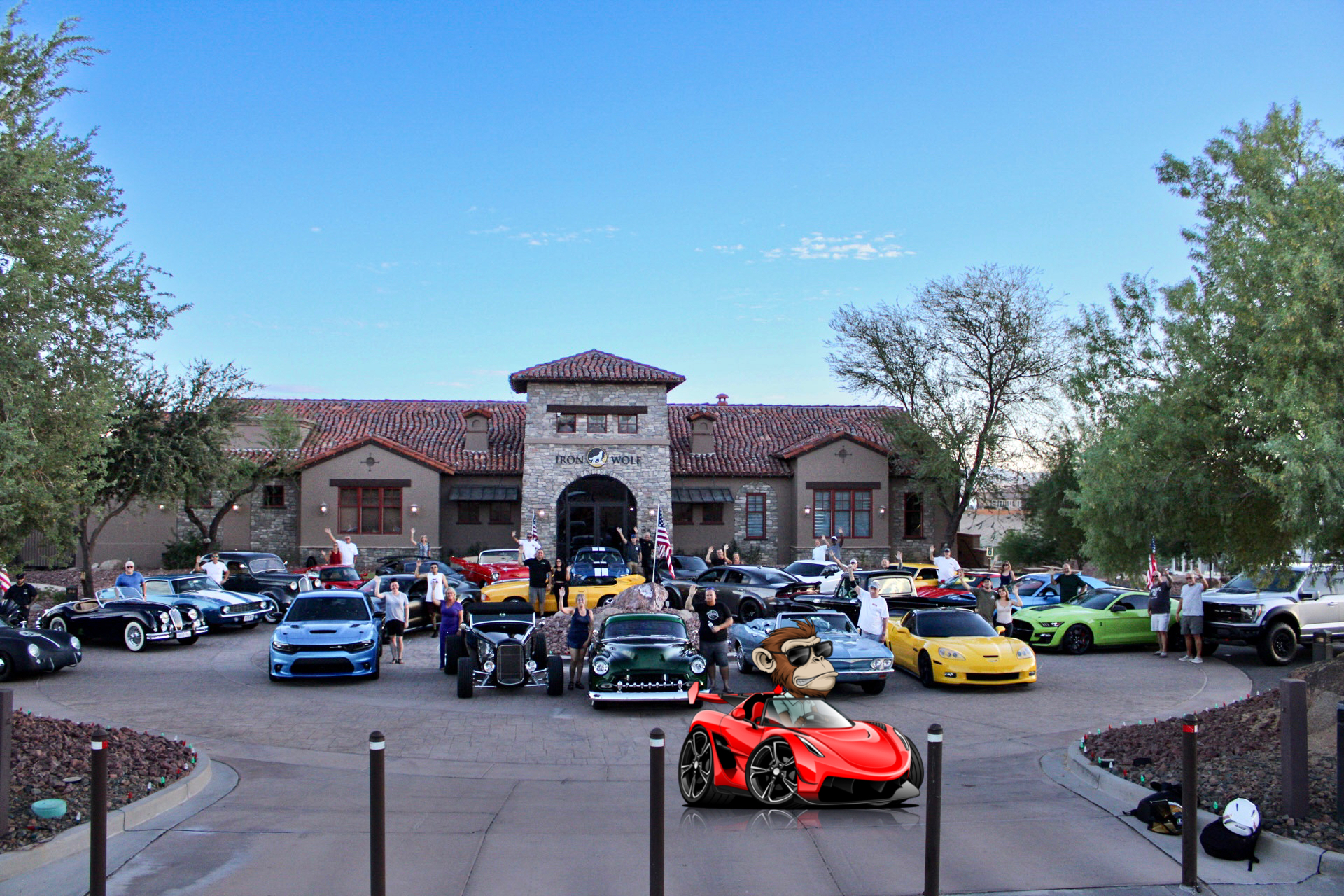 Car Monkeys Meet At the Refuge