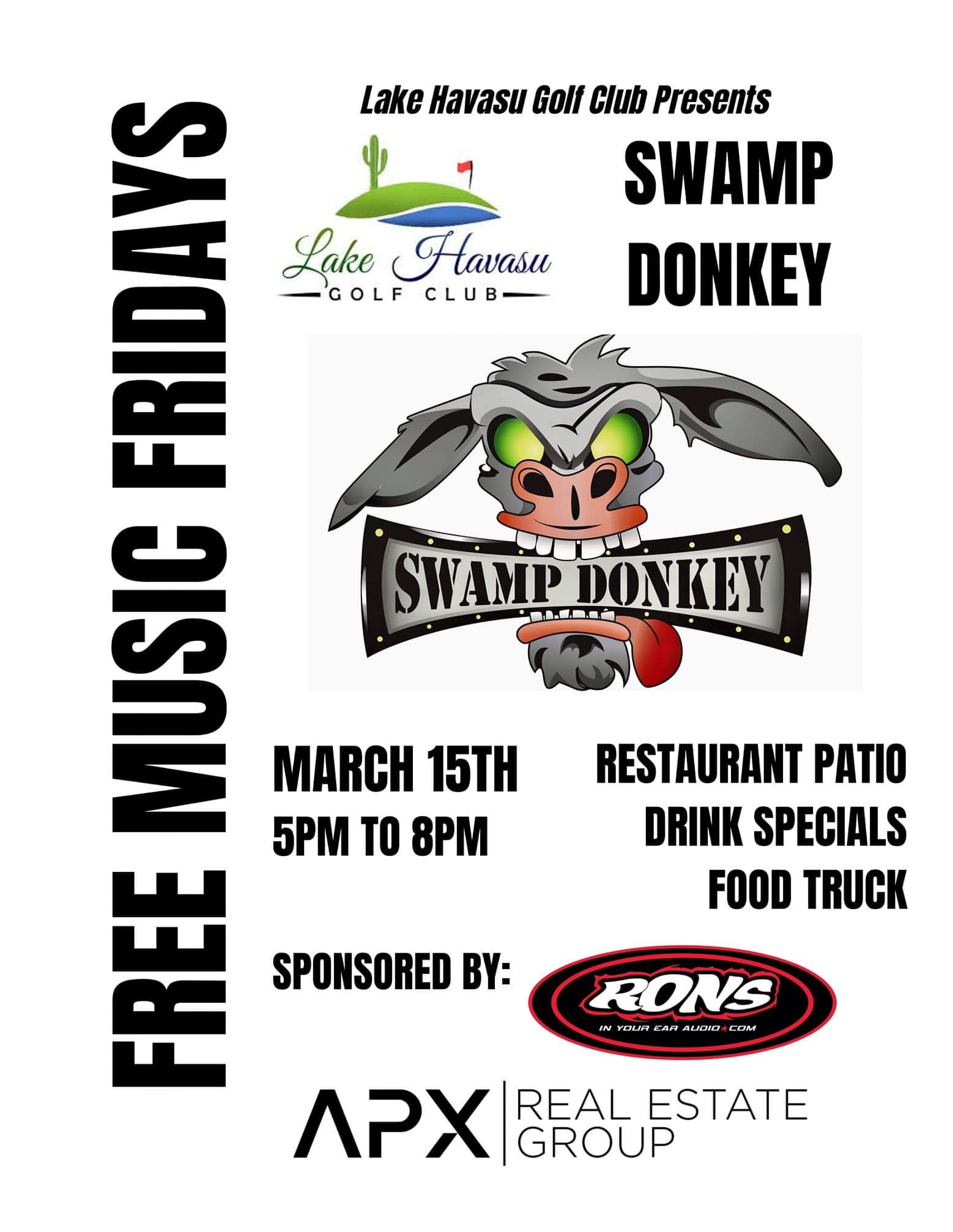 Lake Havasu Golf Club Free Music Friday Featuring Swamp Donkey