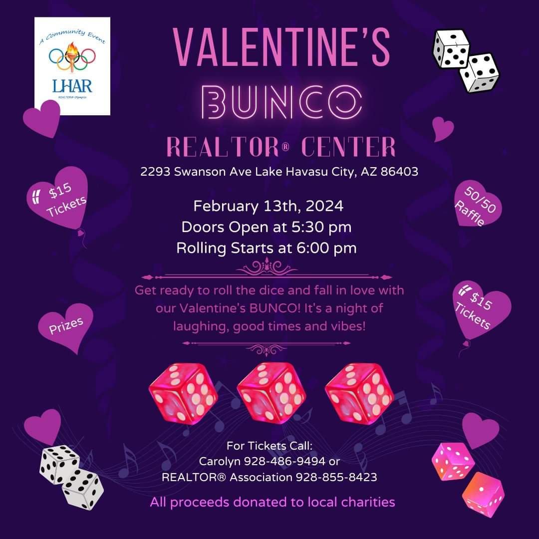 Lake Havasu Association of Realtors Presents Valentines Bunco
