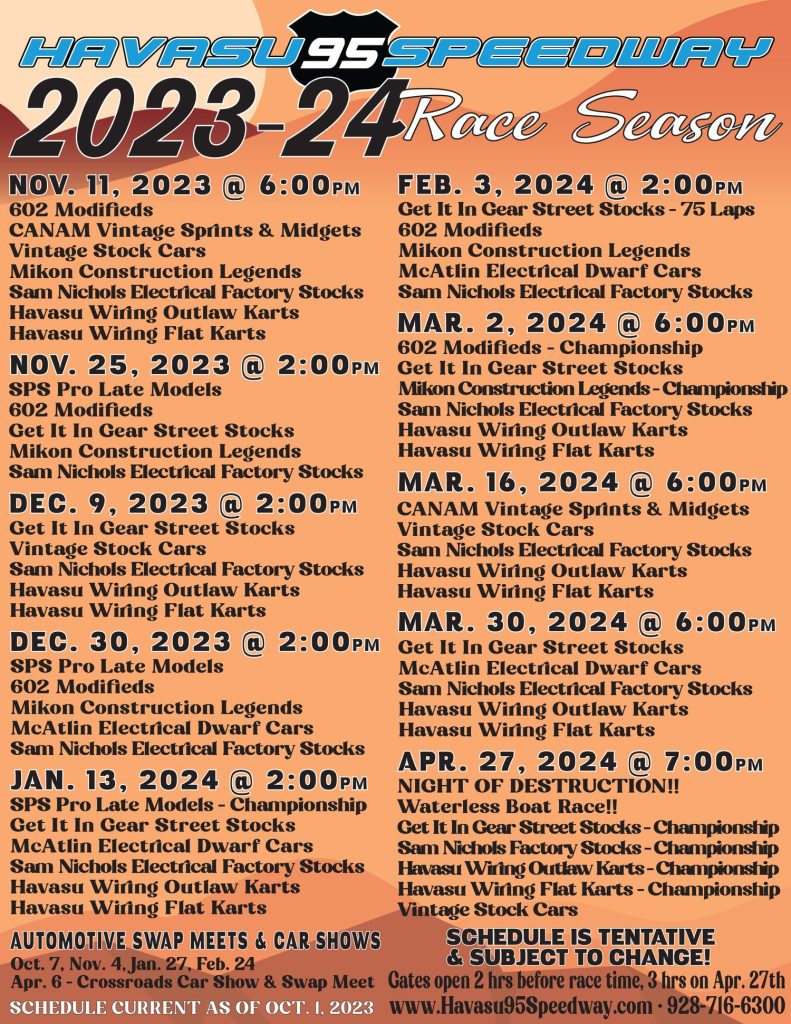 Havasu 95 Speedway Waterless Boat Races