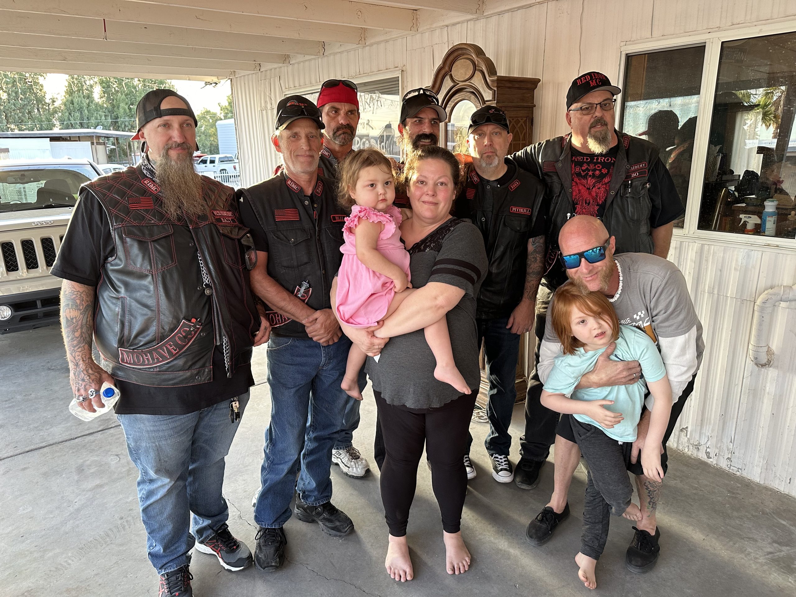 Red Iron Motorcycle Club Donates To Local Family Battling Cancer