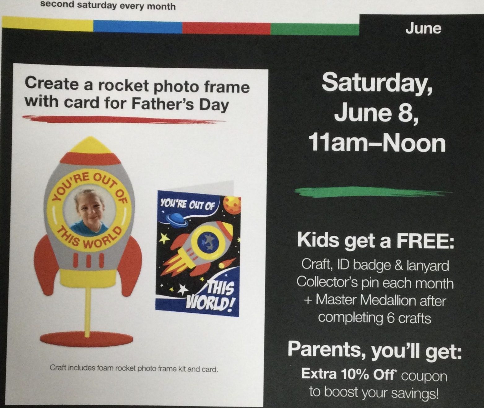 Jcpenny Kids Zone Free Fathers Day  Craft event