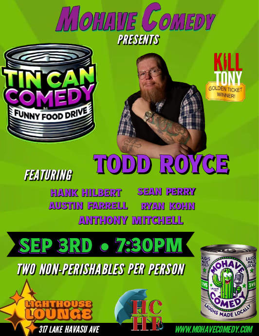 Tin Can Comedy: Funny Food Drive with Todd Royce