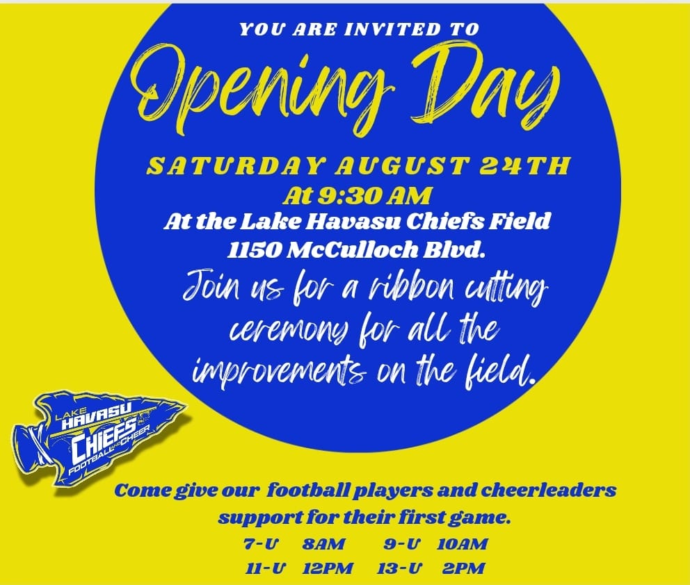 Lake Havasu Chiefs Football and Cheer Opening Day