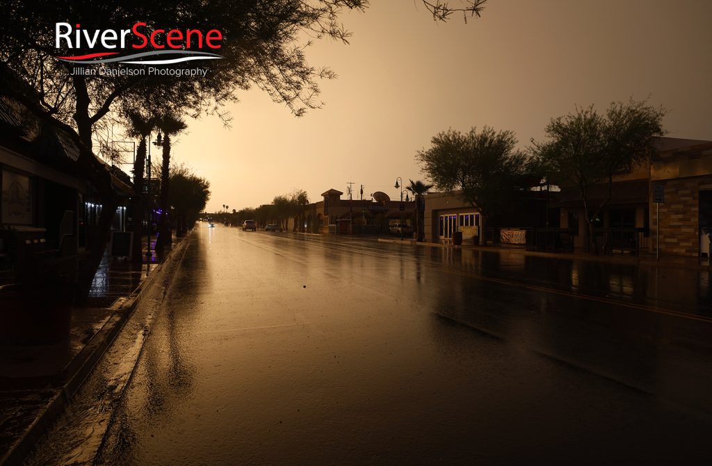 Lake Havasu RiverScene Magazine Rain Jillian Danielson Photography McCulloch Blvd. Rainstorm Rain