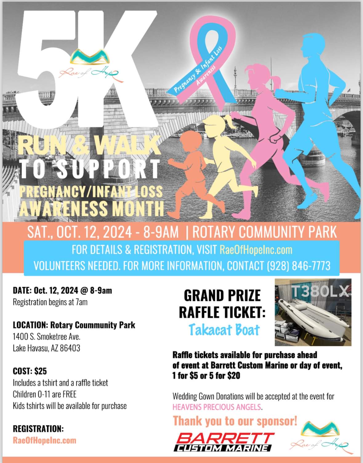 Rae of Hope 5K Run/ Walk  In Support Of Pregancy And Infant Loss Awareness