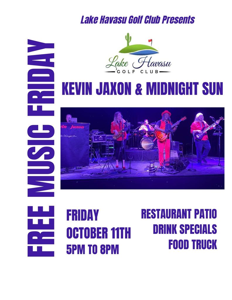 Kevin Jaxson And The Midnight Sun Live @ Lake Havasu Golf Club