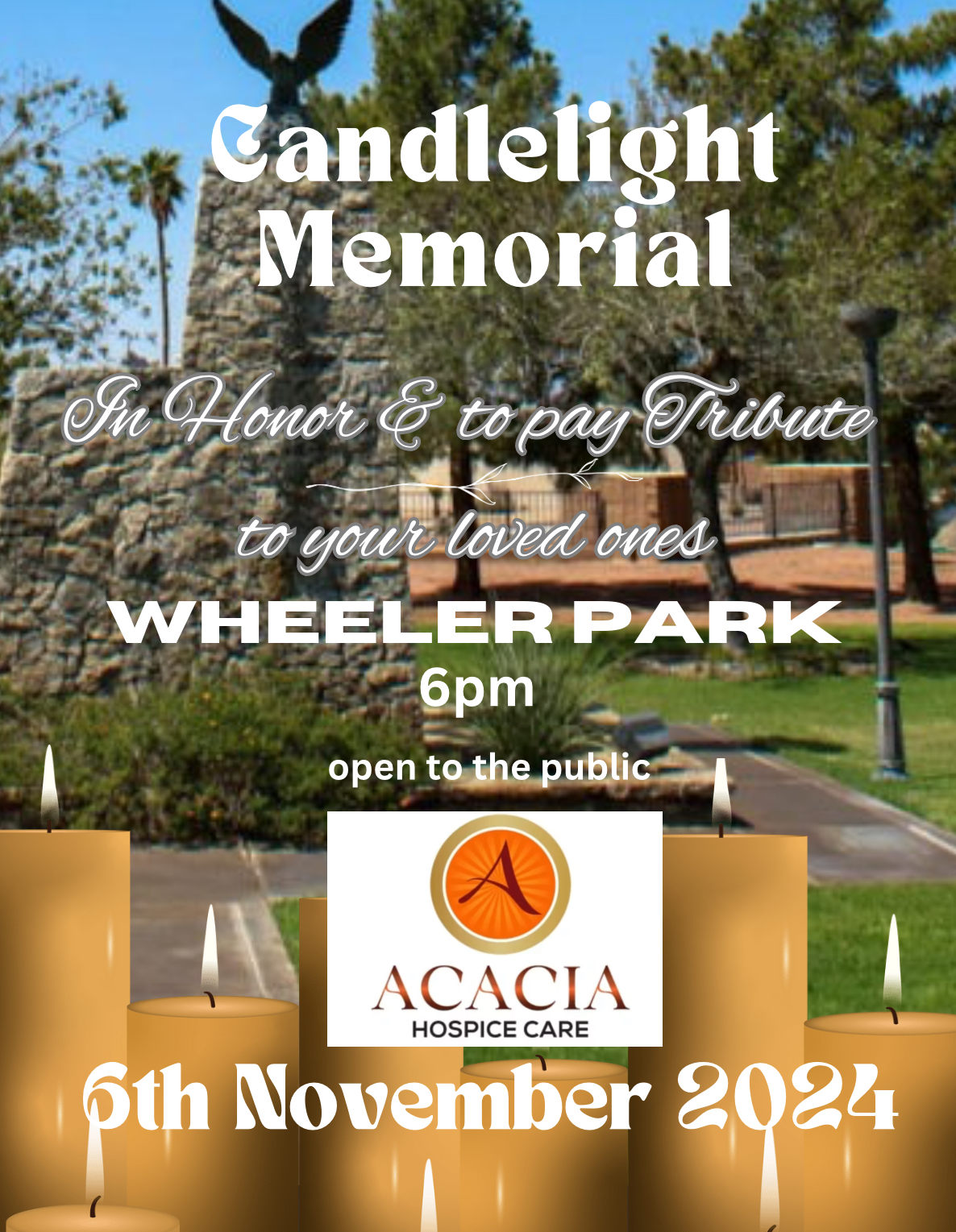 Candlelight Memorial by Acacia Hospice Care