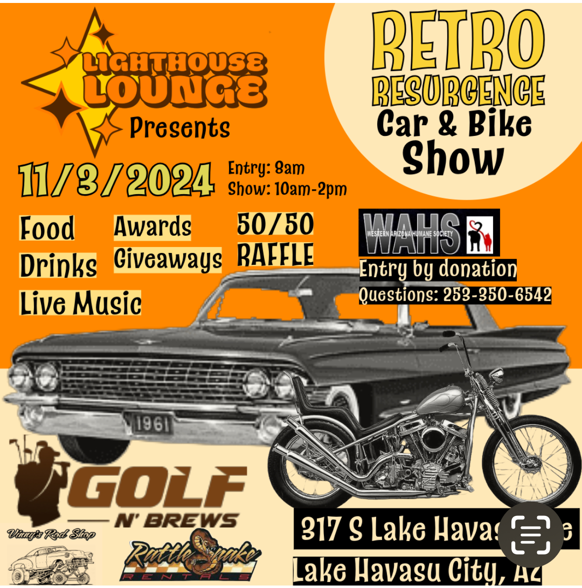 Car and bike show at the Lighthouse Lounge