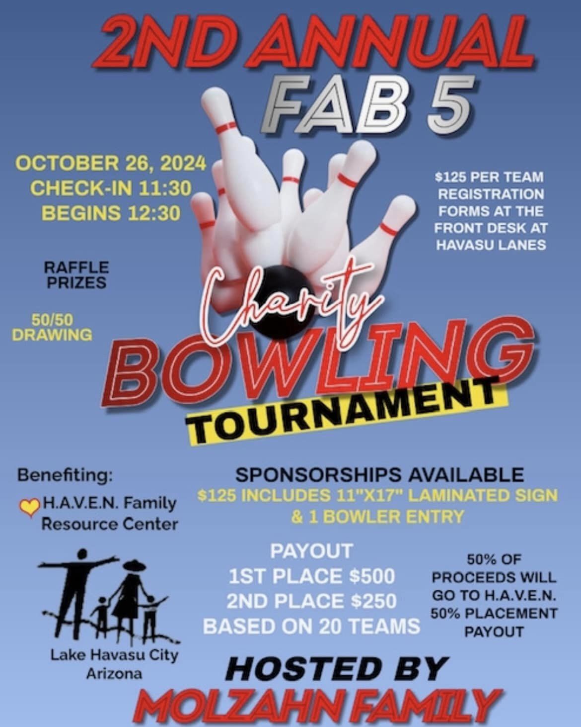 Molzahn Family Fab 5 Charity Bowling Tournament