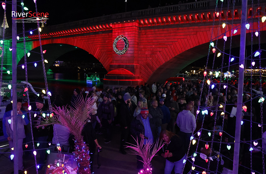 RiverScene Magazine London Bridge Lighting Festival of Lights London Bridge Resort Lake Havasu City Swim across the channel Bridgewater Channel