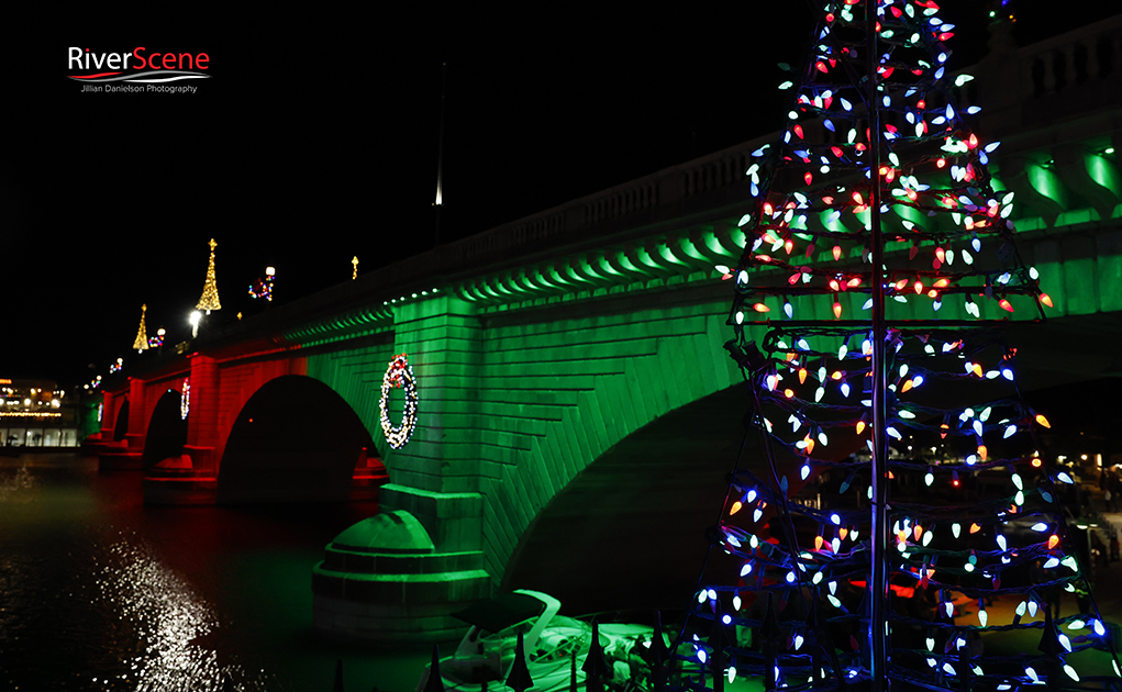 RiverScene Magazine London Bridge Lighting Festival of Lights London Bridge Resort Lake Havasu City Swim across the channel Bridgewater Channel