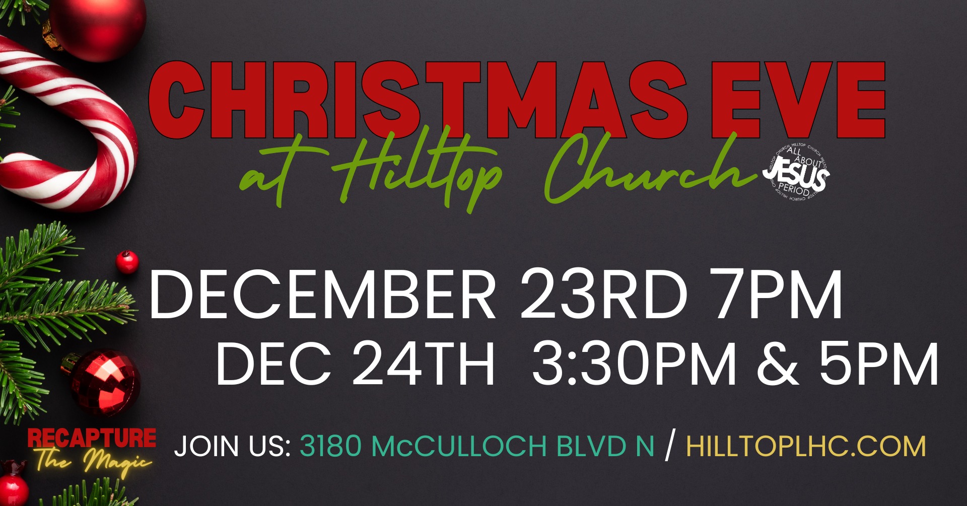 Christmas Eve at Hilltop Church