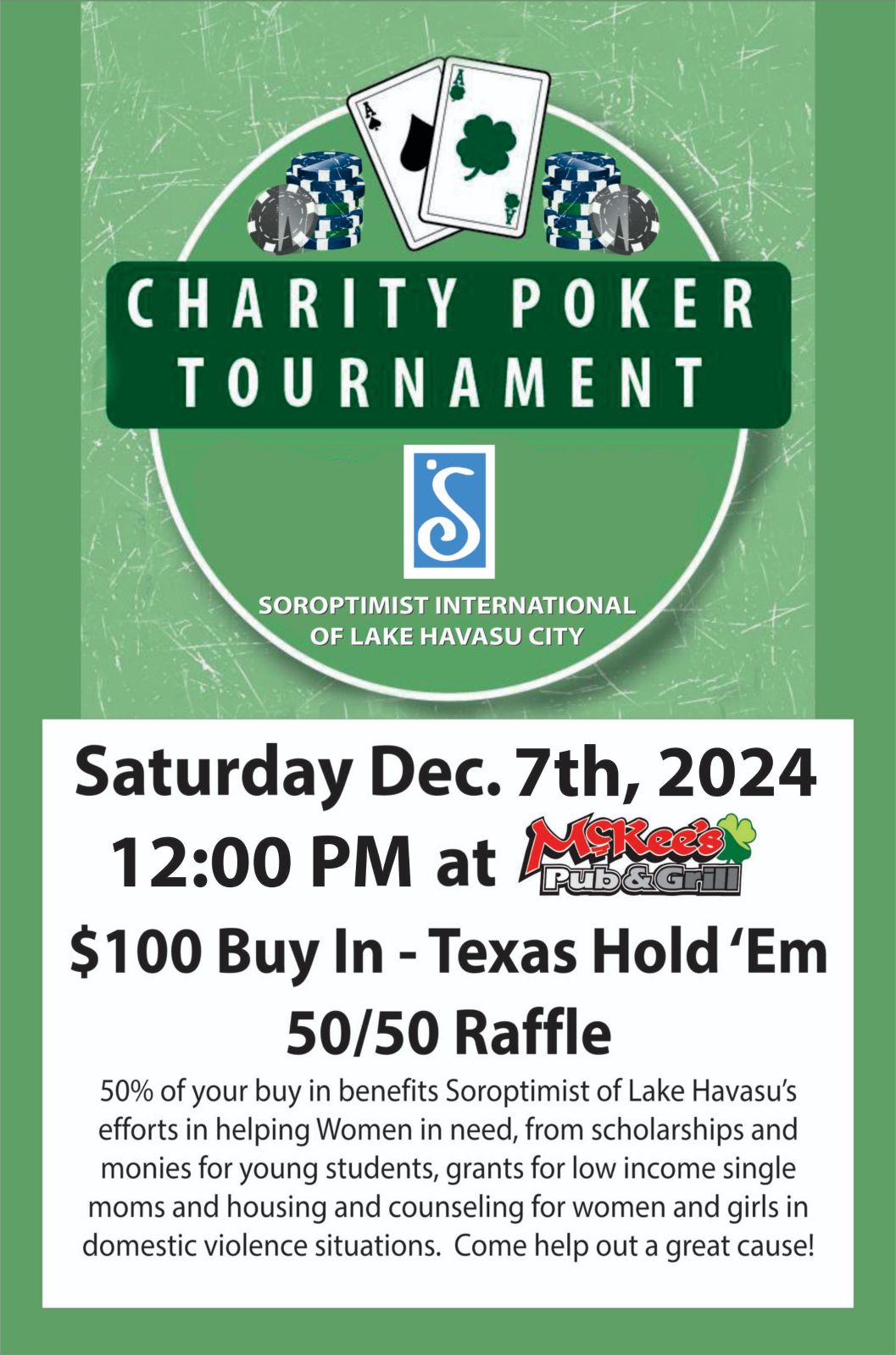 Soroptimist Internatinal of Lake Havasu City Charity Poker Tournament