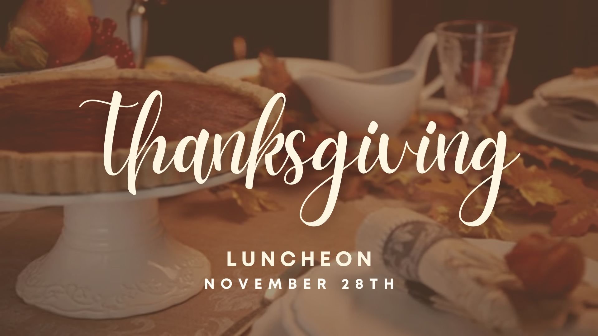 Calvary’s Thanksgiving Luncheon