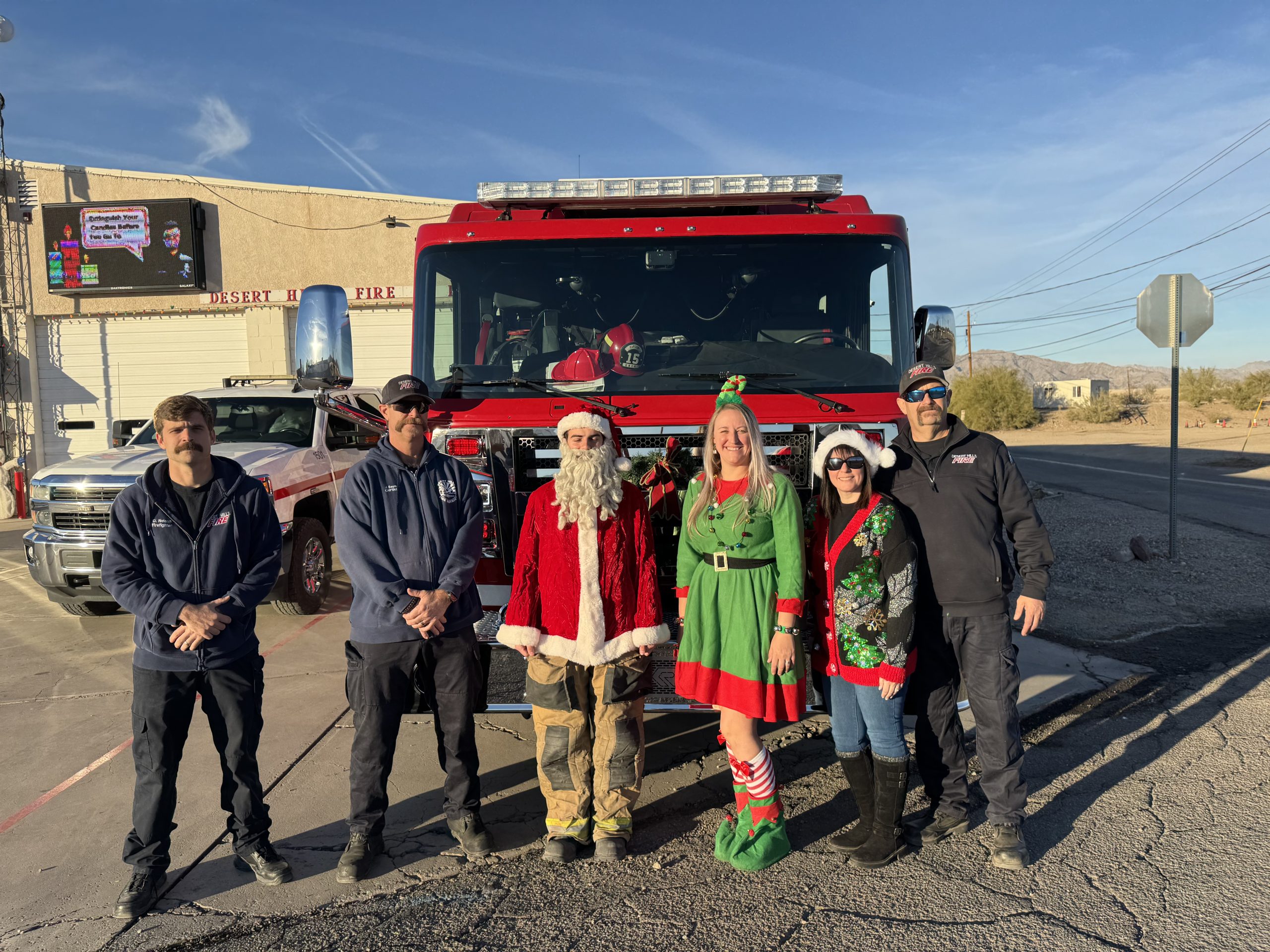 Desert Hills Fire Department Distributes Toys For Christmas