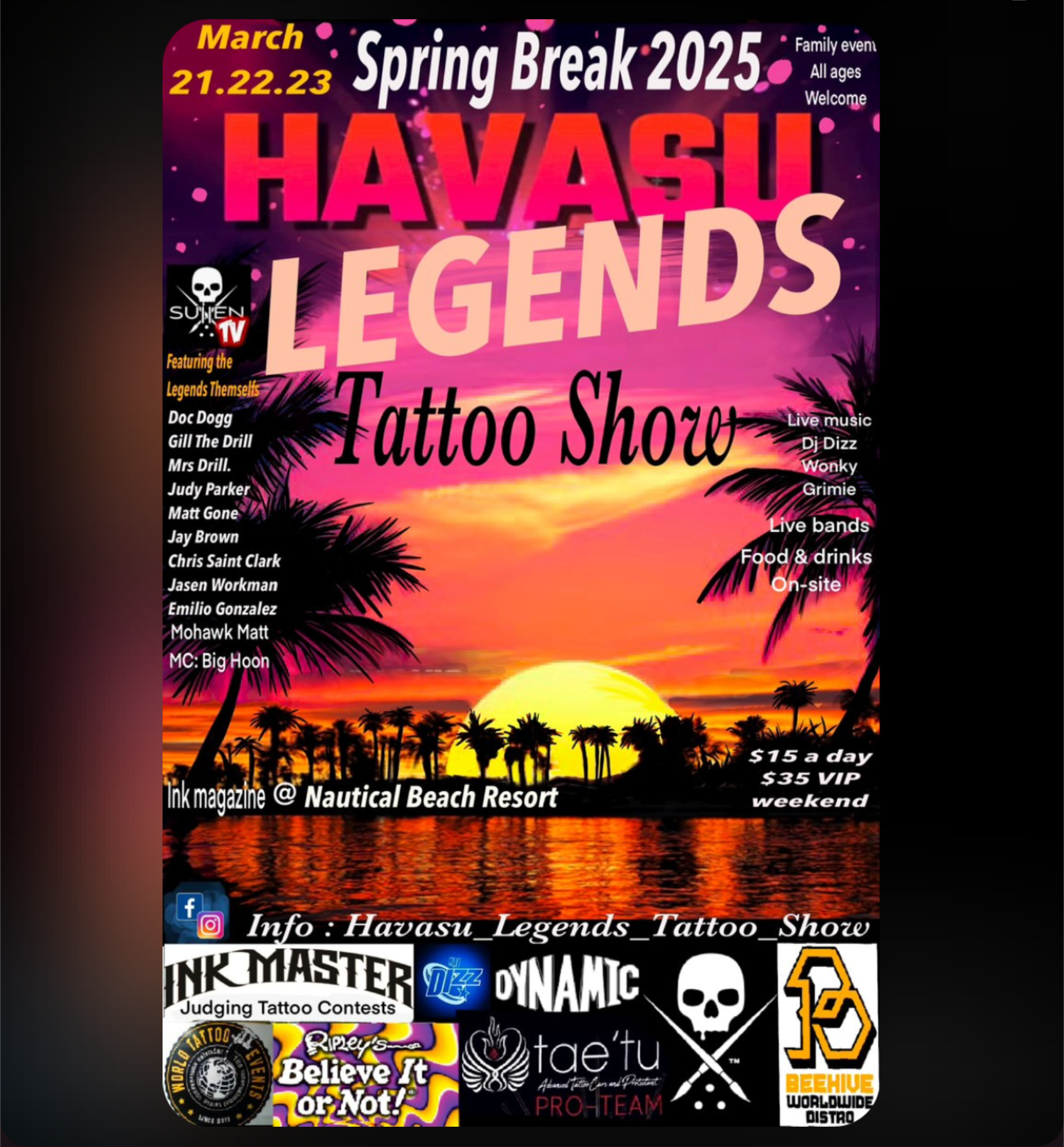 Havasu Legends Tattoo Show 2025