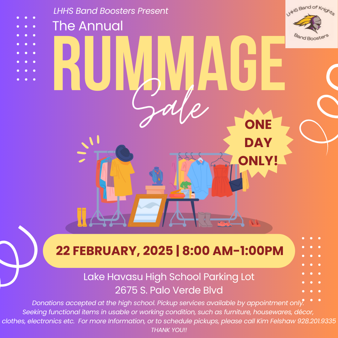 LHHS Band Boosters Annual Rummage Sale