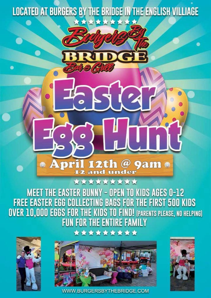 “Easter Egg Hunt”  Burgers by the Bridge