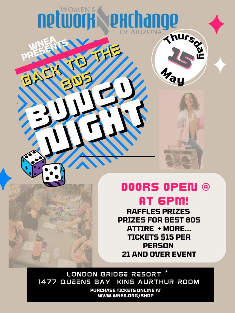 WNEA Presents Back to The 80’s Bunco Night!