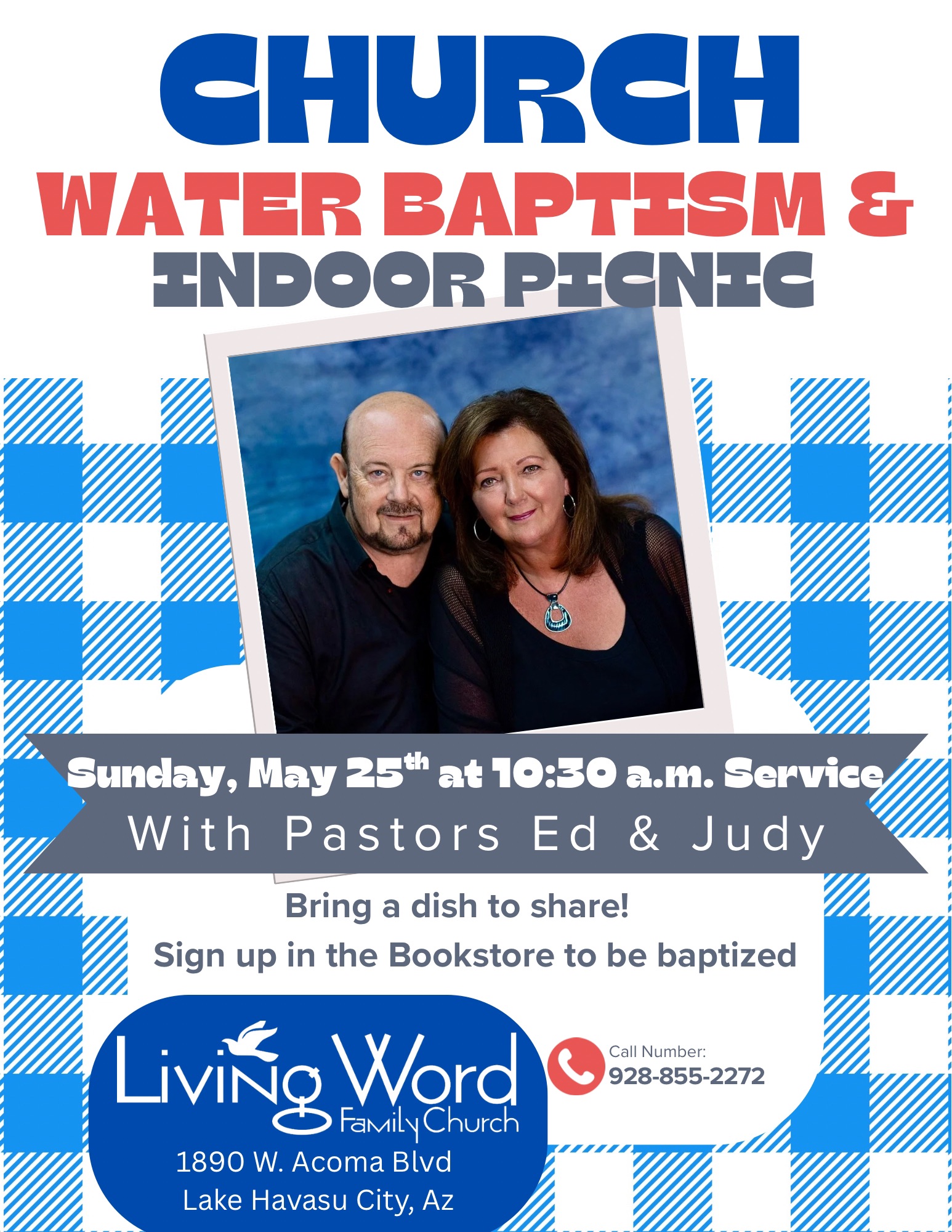Living Word Family Church Water Baptism & Indoor Picnic