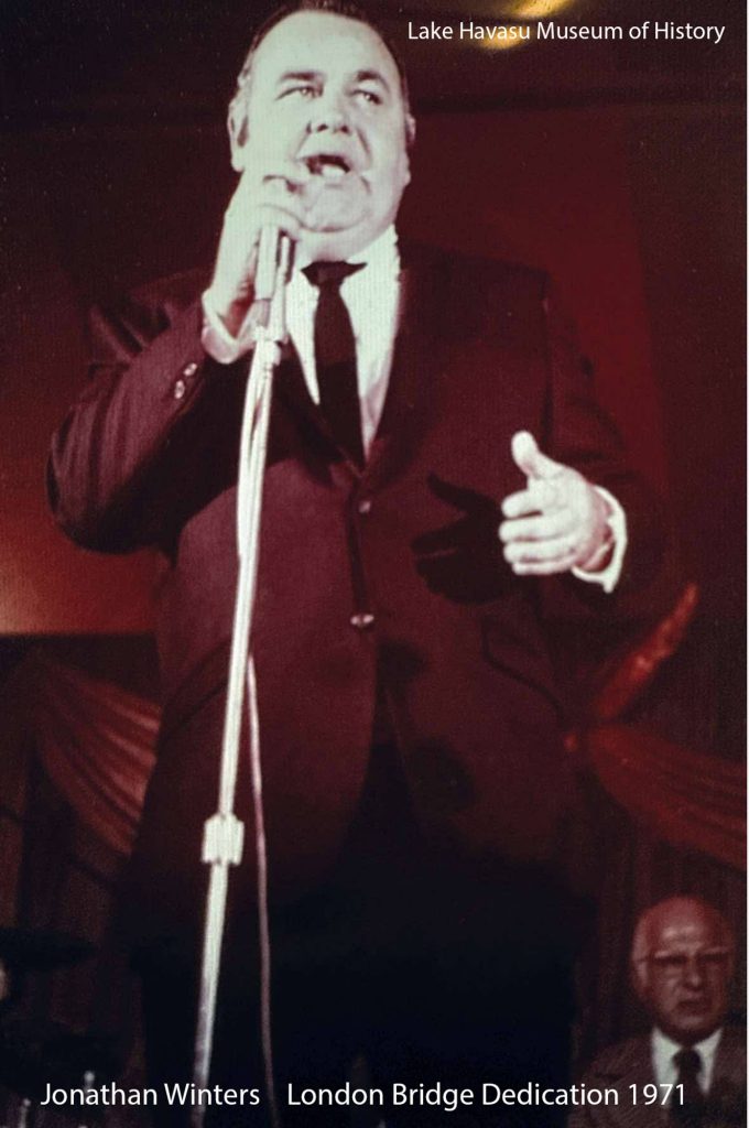 Jonathan Winters Lake Havasu London Bridge Days Dedication