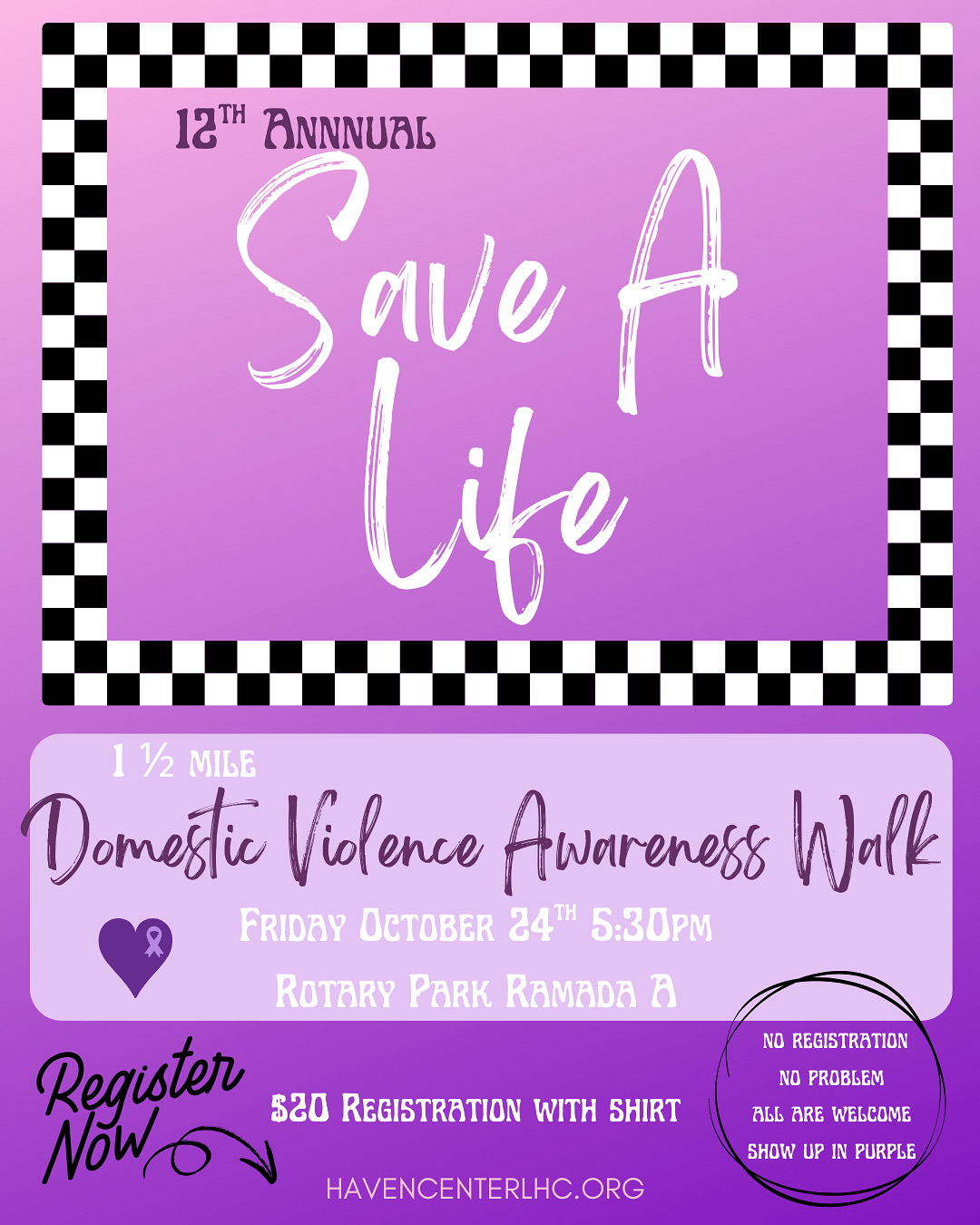 H.A.V.E.N. Save A Life Walk
