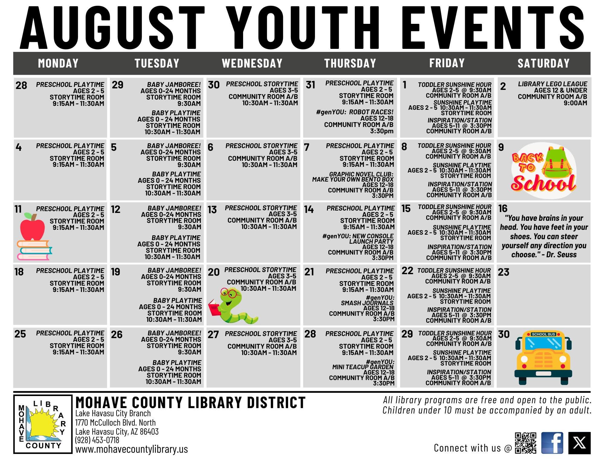Mohave County Library Offers Youth Programs