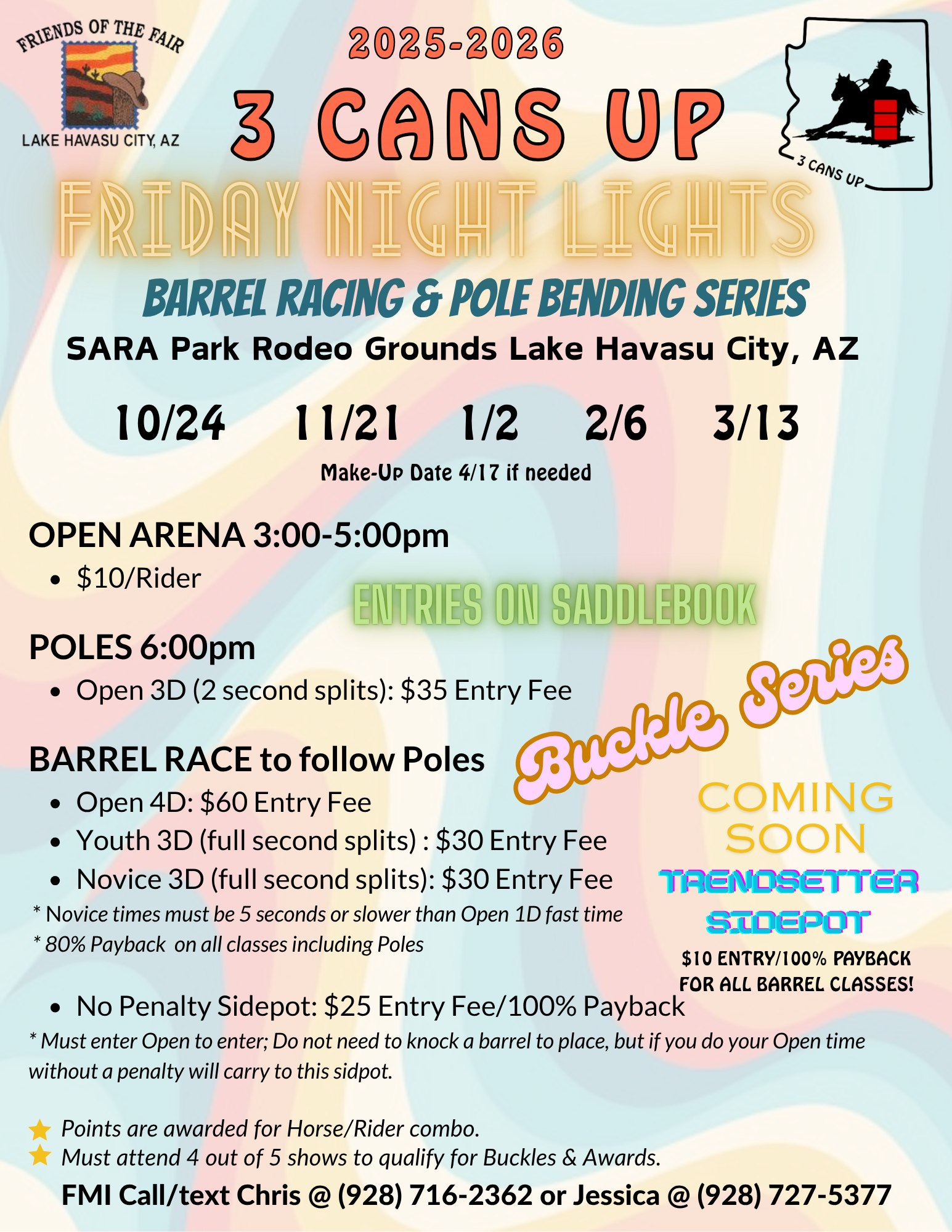 3 Cans Up Friday Night Lights Barrel Racing and Pole Bending Series
