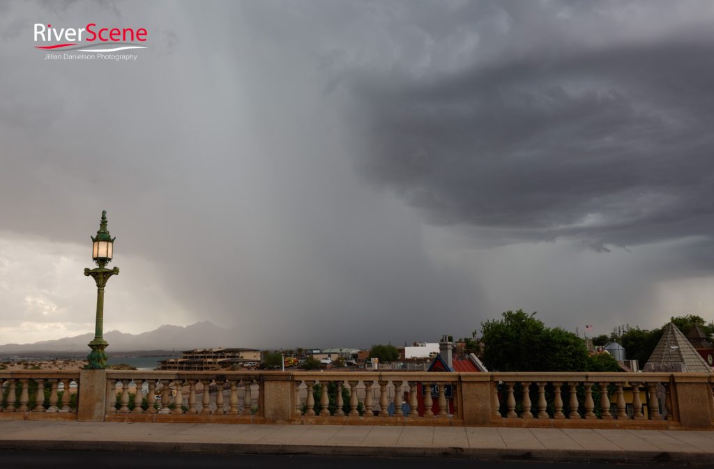 Lake Havasu RiverScene Magazine Jillian Danielson Photography London Bridge Rain forecast arizona