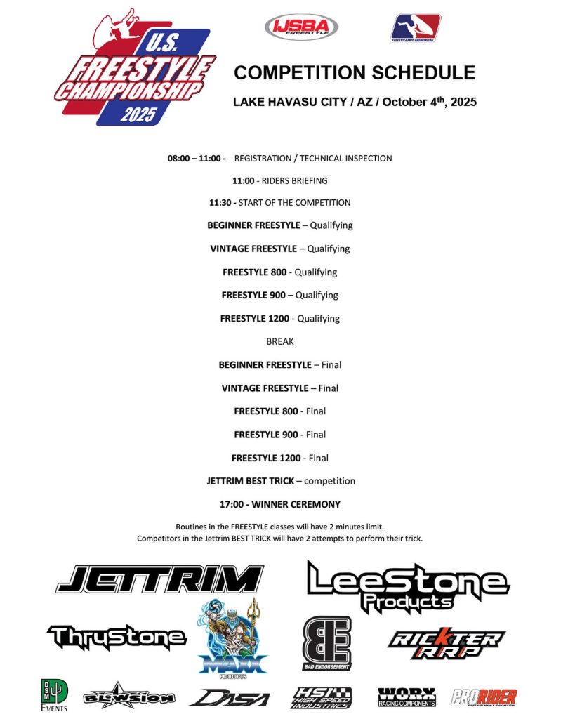 Us freestyle jet ski pwc lake havasu 