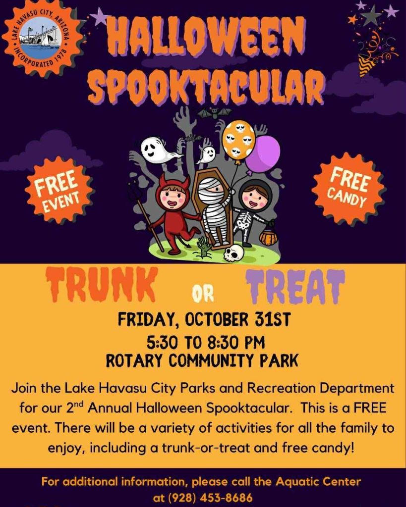 lake havasu trunk or treat halloween riverscene events