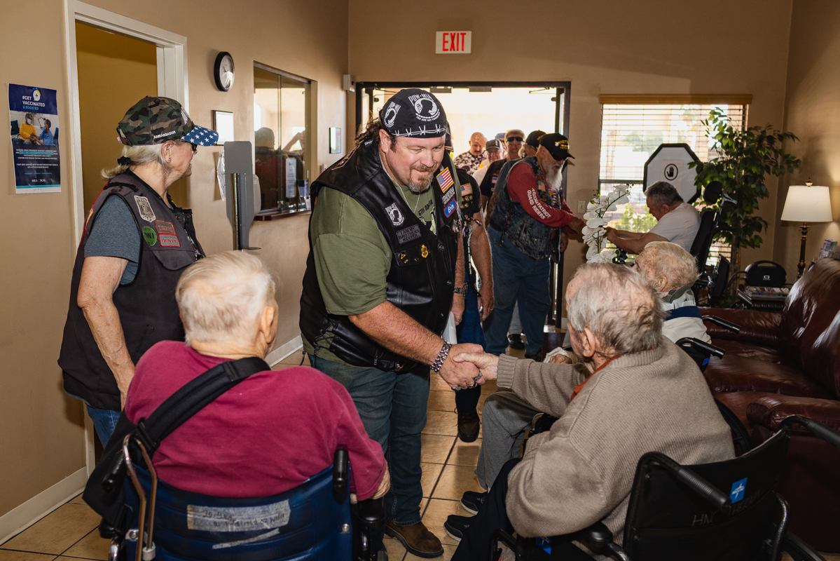 Veterans Honor Ride Stops At Lake Havasu Nursing Facilities