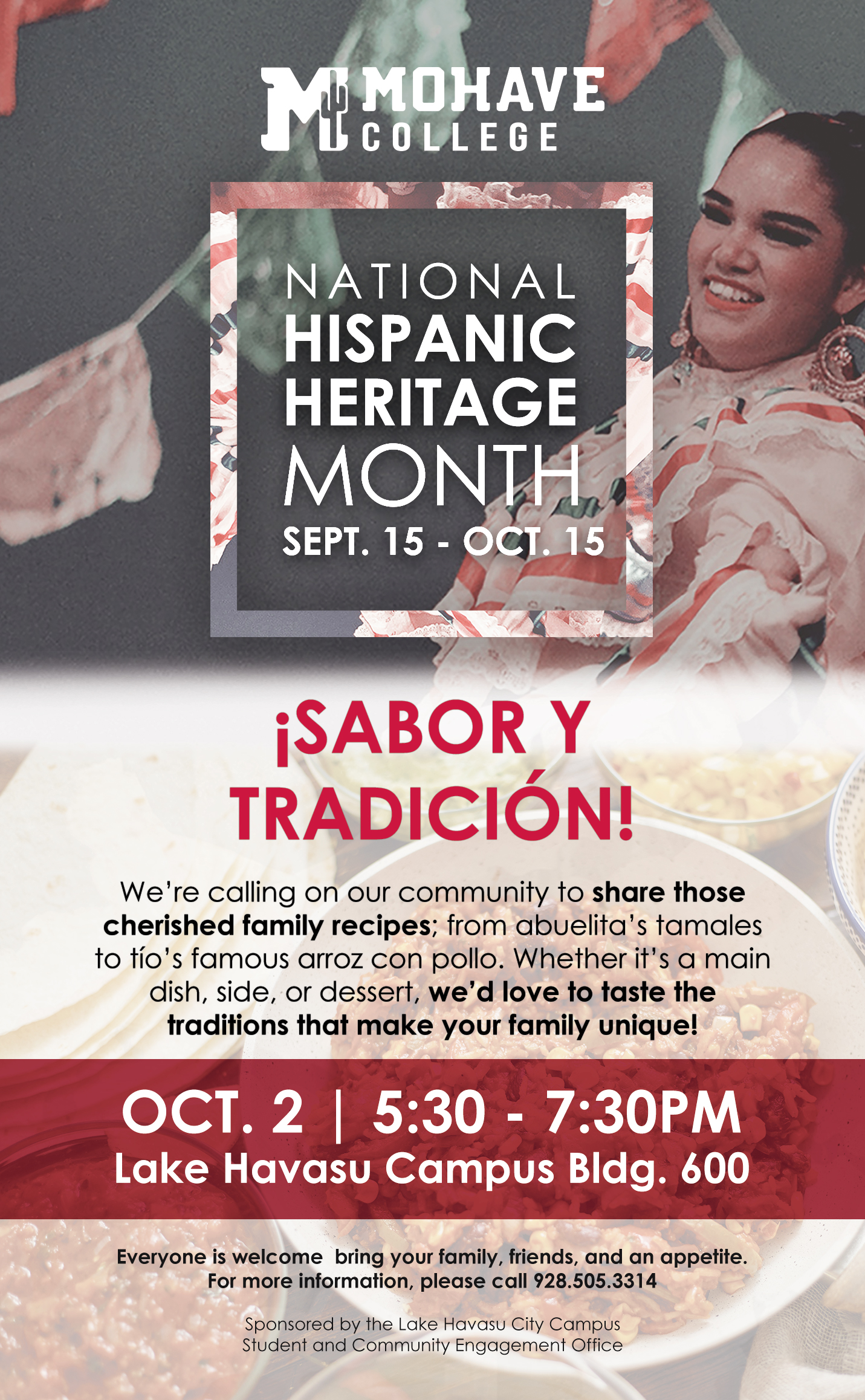 🌮 TASTE THE TRADITION 🌮 A Hispanic Heritage Potluck Celebration ¡Sabor y Tradición!