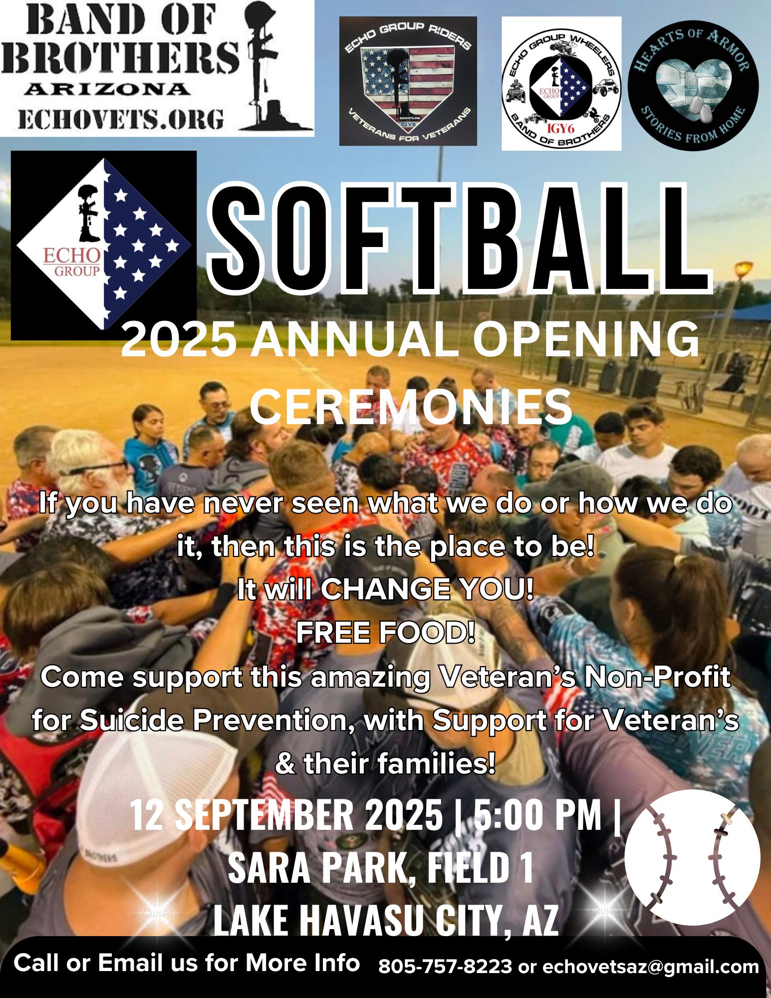 ECHO Group Band of Brothers Annual Opening Night Softball