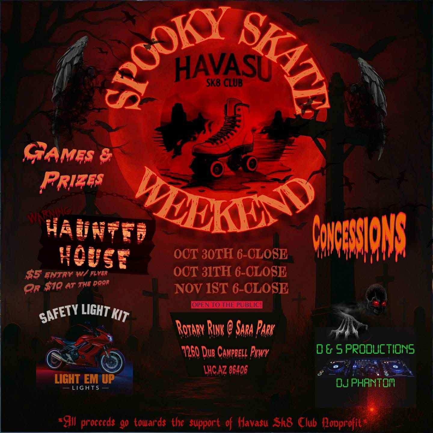 Spooky Skate Havasu Weekend.