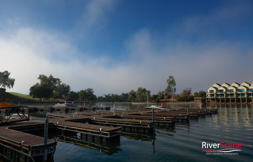 Fog Lake Havasu RiverScene Magazine Jillian Danielson Photography Bridgewater Channel 