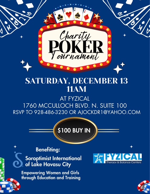 Charity Poker Tournament.