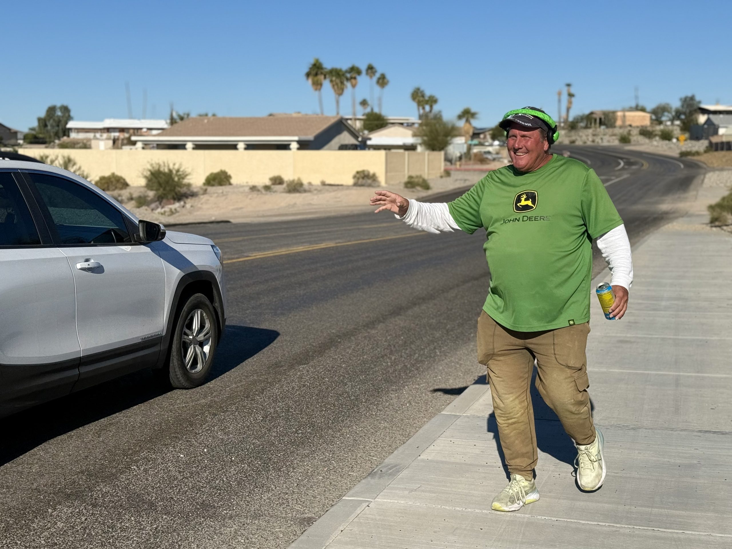 Walker On McCulloch Boulevard Brightens Everyone’s Day