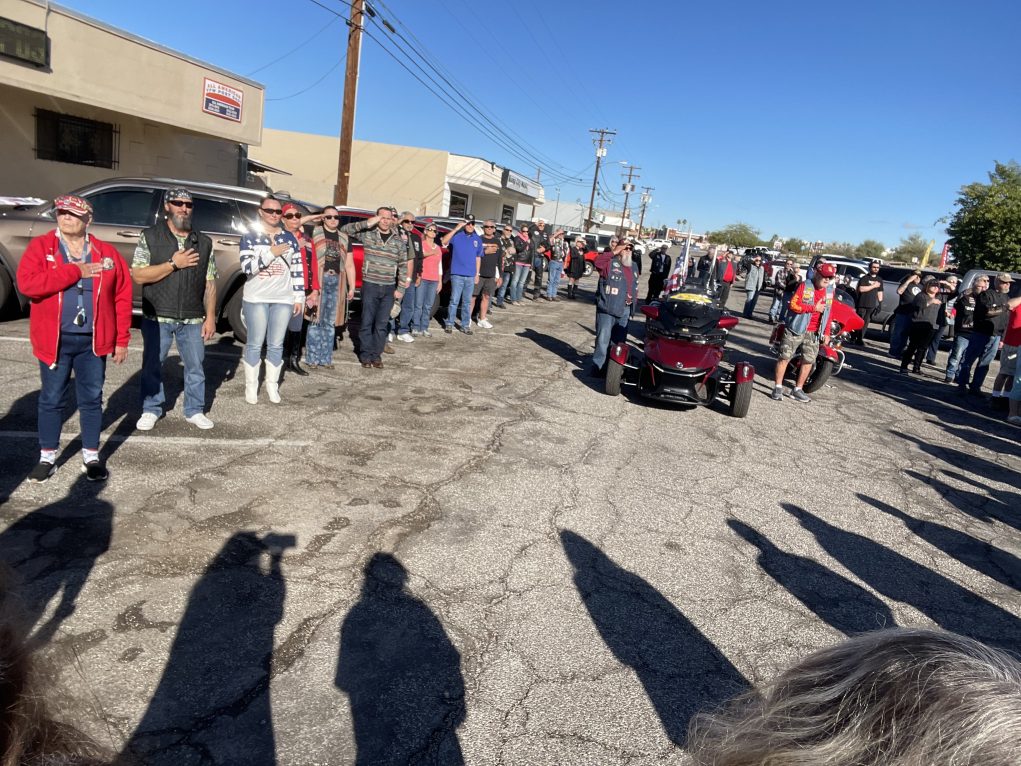 Patriot Guard Riders Welcome Home Two Havasu Soldiers