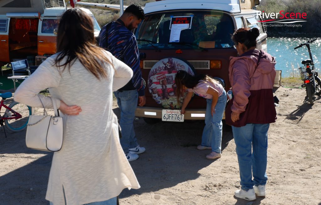 Buses by the bridge lake havasu