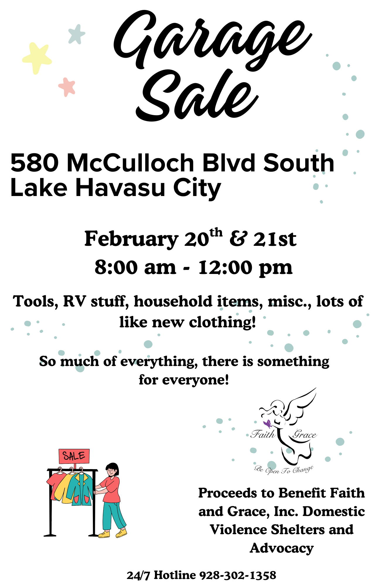 Faith and Grace, Inc. Garage Sale