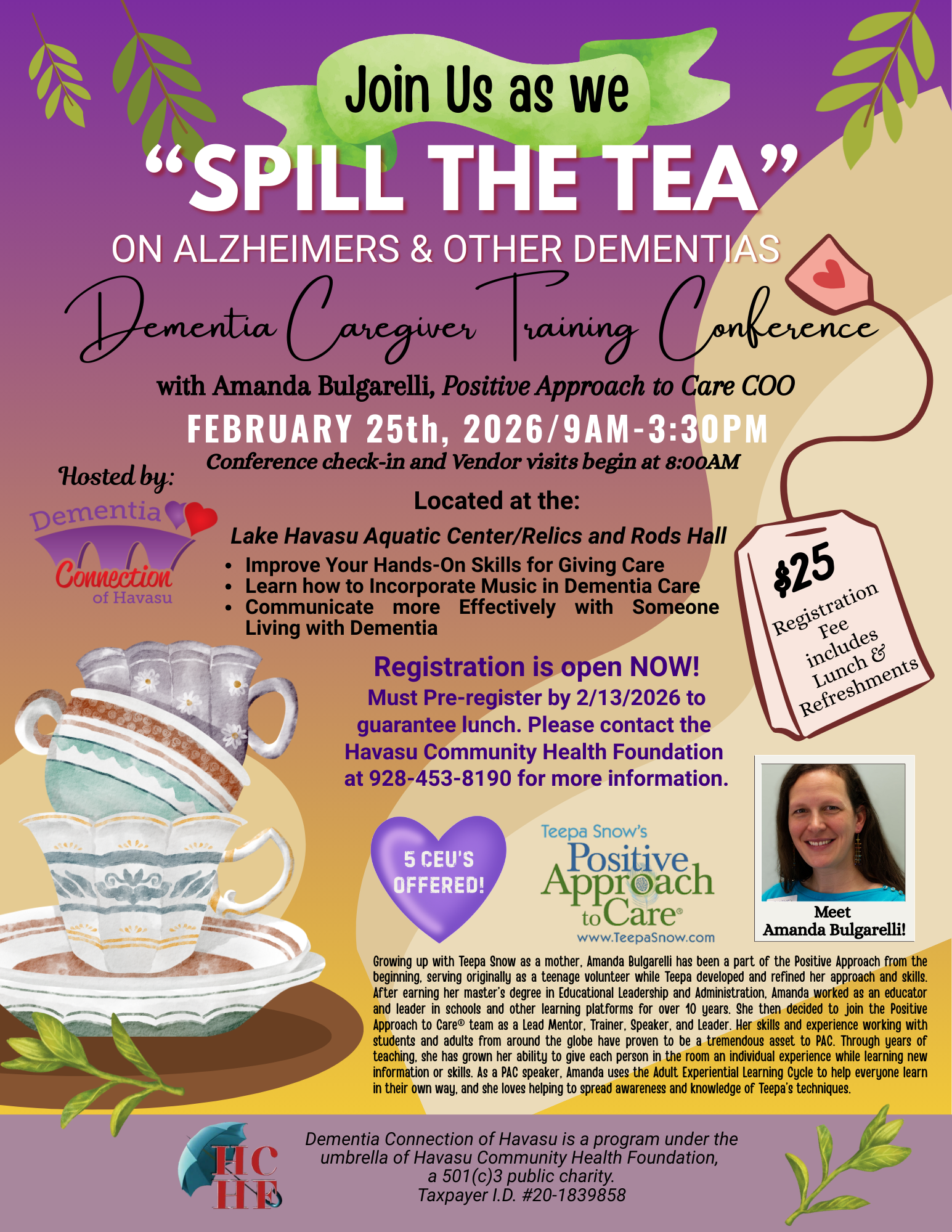 Spill the Tea Annual Dementia Conference