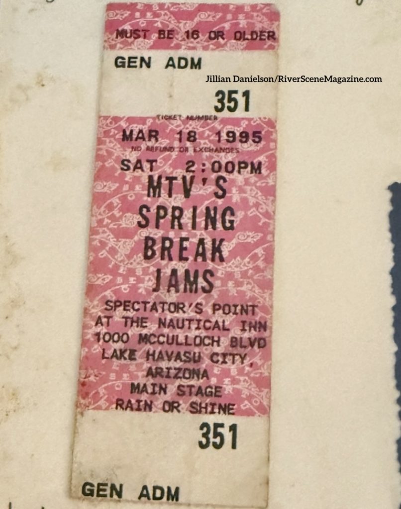 MTV Spring Break 1995 Lake Havasu City, AZ Jillian Danielson/RiverScene Magazine 